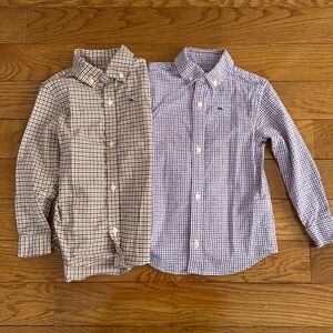 Lot of Toddler Boy Vineyard Vines Long Sleeved Button Downs